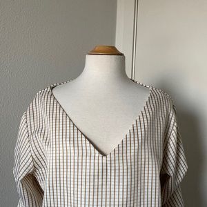 White and gold blouse